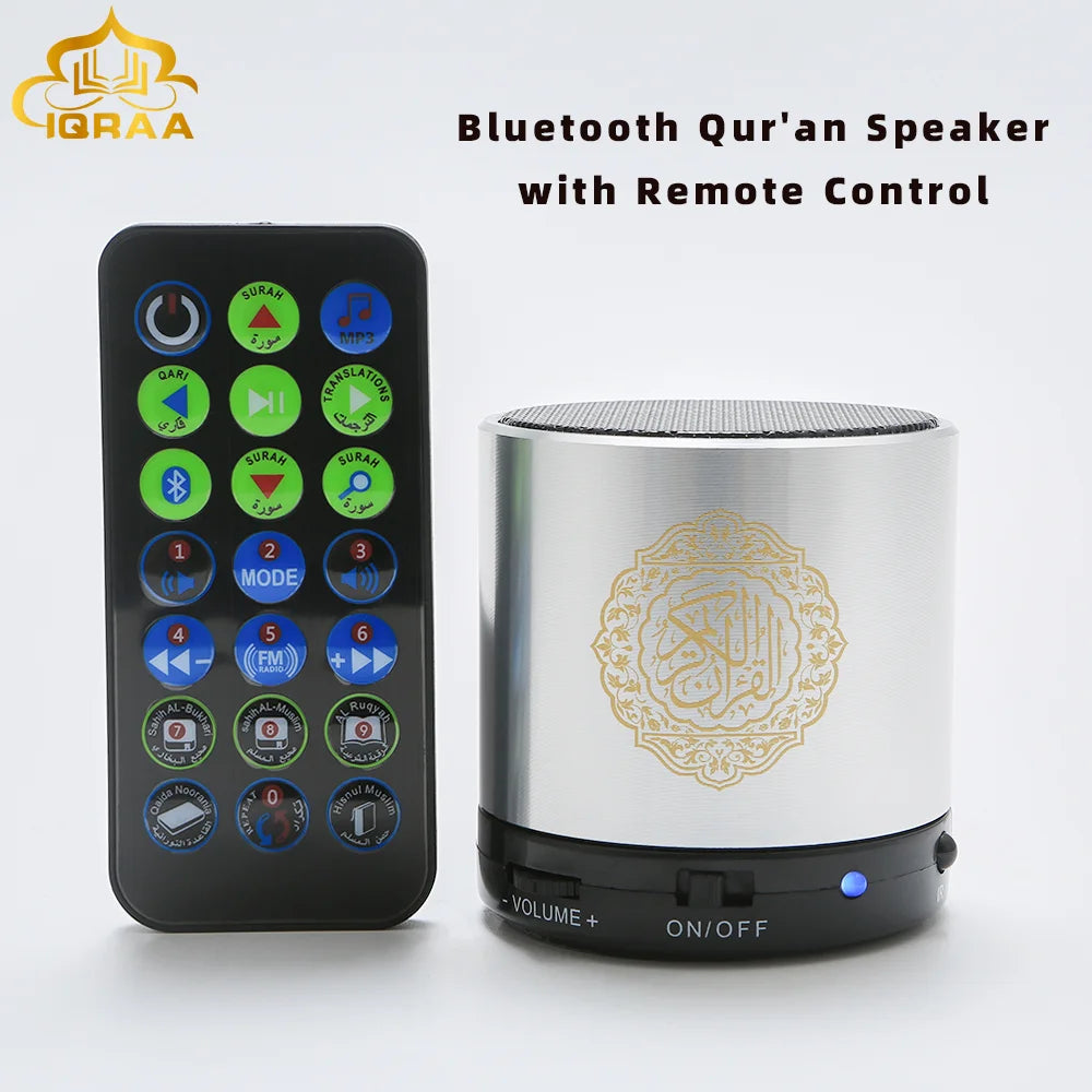 Muslim Bluetooth Quran Speaker APP Control Coran Bluetooth Speaker Lamp 18 Languages card for Gift Veilleuse Cranique