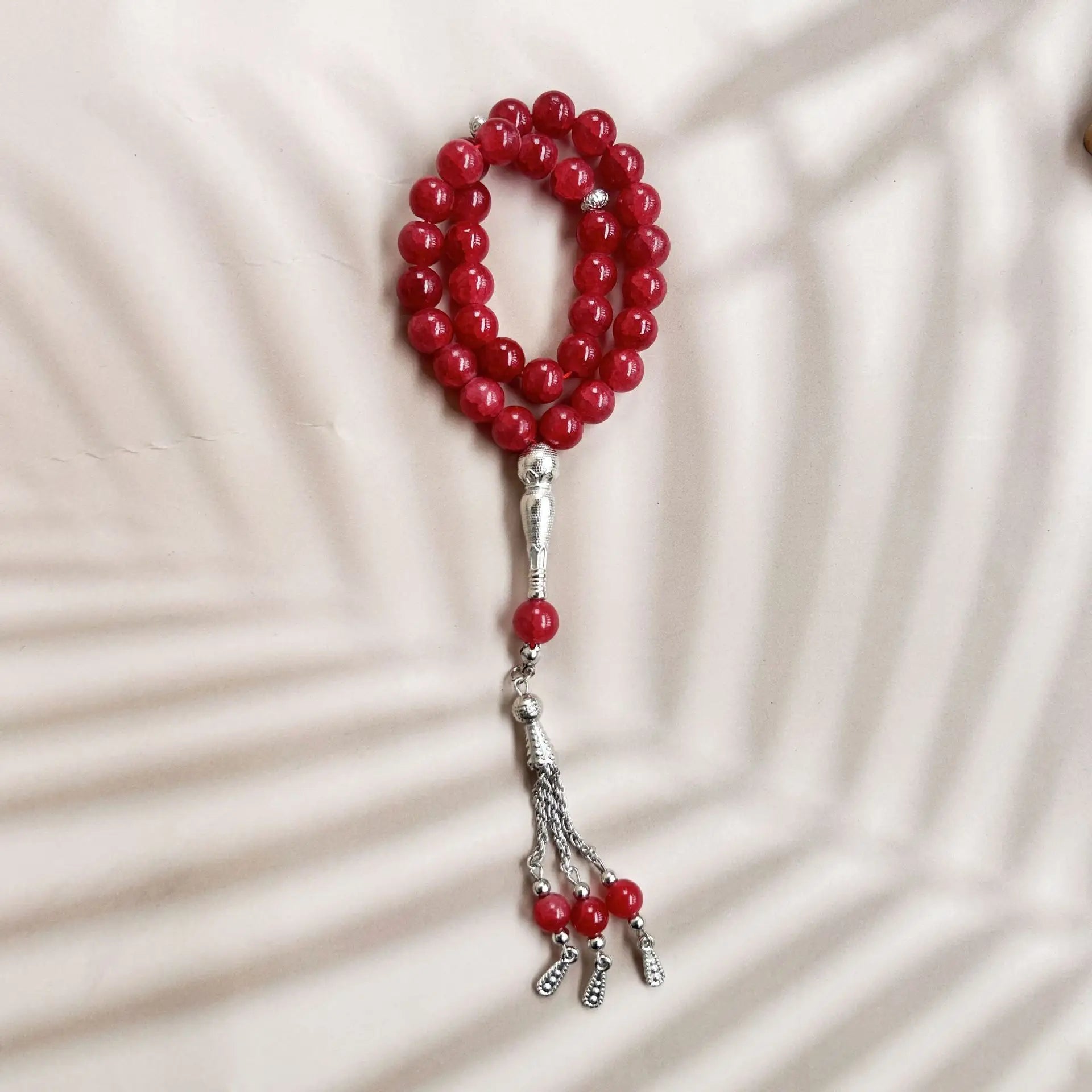 4pcs 22.50 2X FOR FREE 10mm 33 Beads Natural Stone Muslim Bracelet Jewelry Women Rosary Beads Ramadan Eid Gifts Handmade Arabic Islam Prayer Beads
