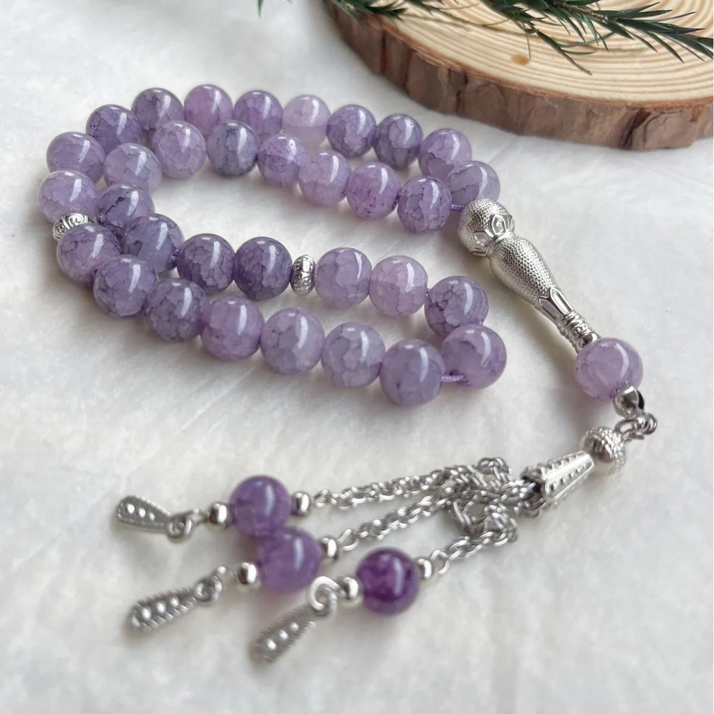 4pcs 22.50 2X FOR FREE 10mm 33 Beads Natural Stone Muslim Bracelet Jewelry Women Rosary Beads Ramadan Eid Gifts Handmade Arabic Islam Prayer Beads