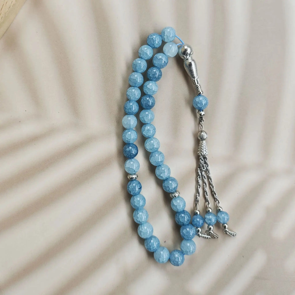 4pcs 22.50 2X FOR FREE 10mm 33 Beads Natural Stone Muslim Bracelet Jewelry Women Rosary Beads Ramadan Eid Gifts Handmade Arabic Islam Prayer Beads