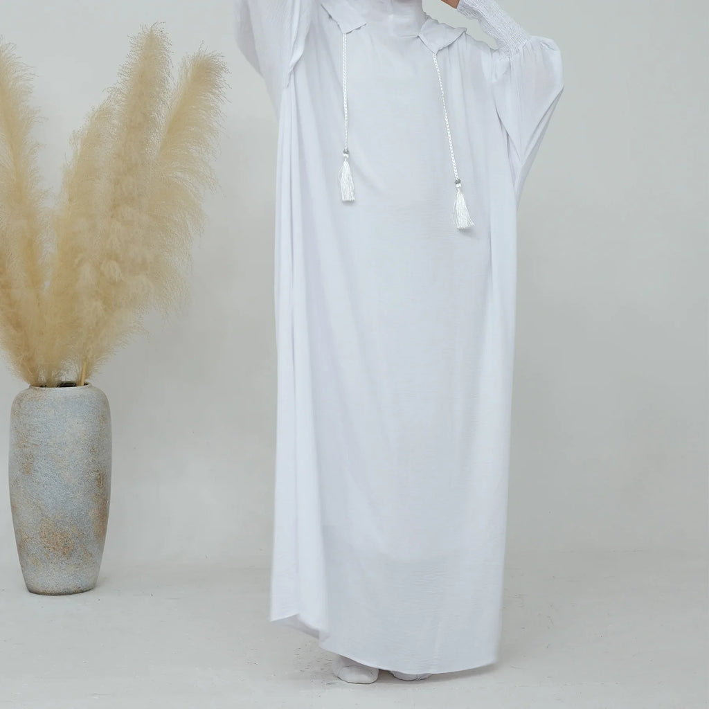 2024 Clothes for Muslim Women Fashion Summer Autumn Muslim Long Sleeve Solid Color Long Abaya Hijab Dress Kaftan Abaya Dubai