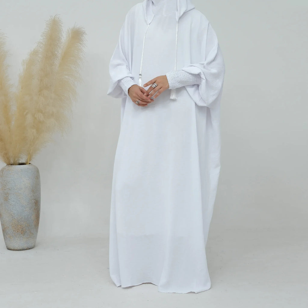 2024 Clothes for Muslim Women Fashion Summer Autumn Muslim Long Sleeve Solid Color Long Abaya Hijab Dress Kaftan Abaya Dubai