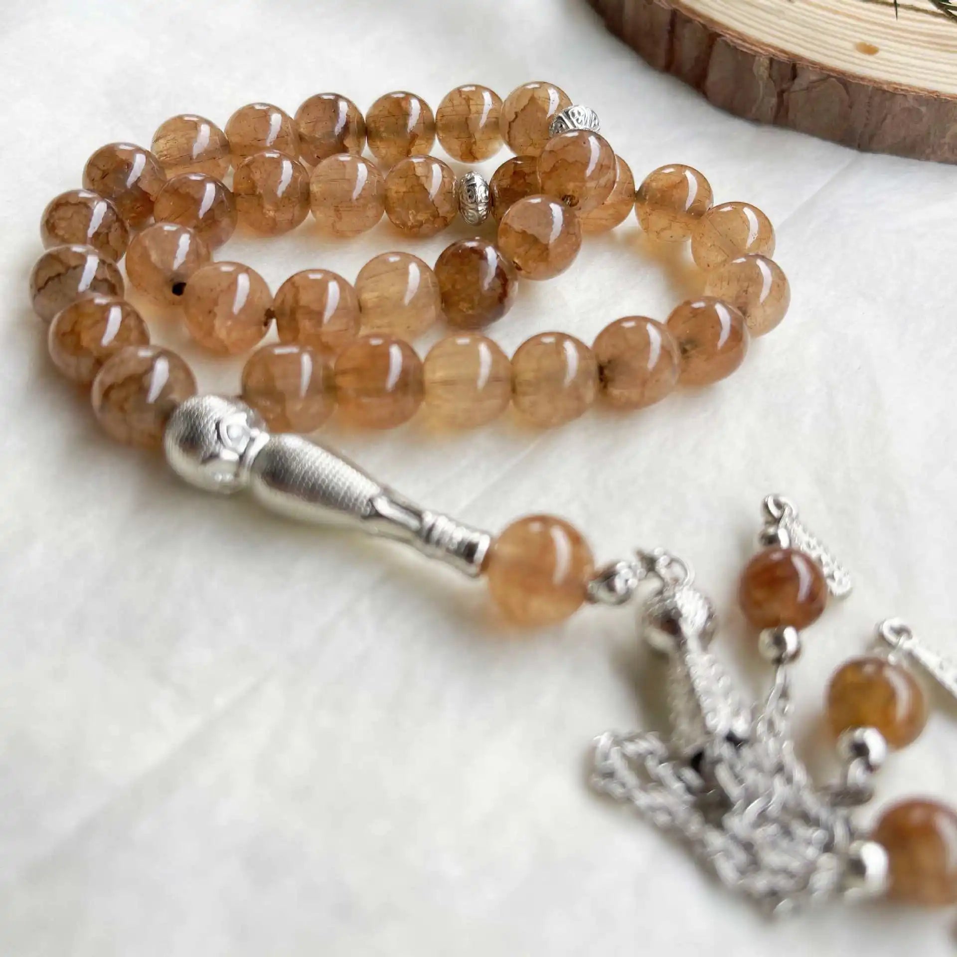 4pcs 22.50 2X FOR FREE 10mm 33 Beads Natural Stone Muslim Bracelet Jewelry Women Rosary Beads Ramadan Eid Gifts Handmade Arabic Islam Prayer Beads