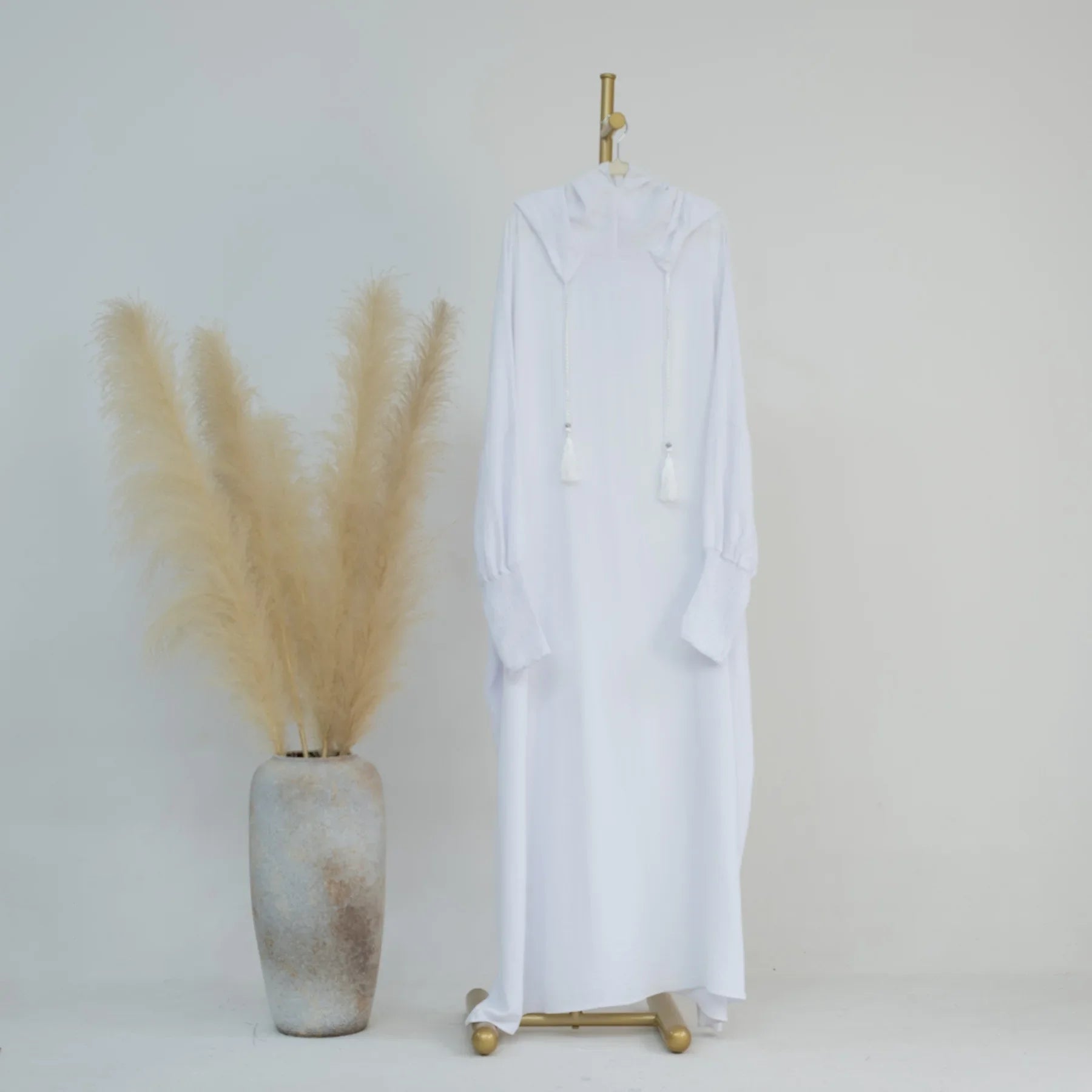 2024 Clothes for Muslim Women Fashion Summer Autumn Muslim Long Sleeve Solid Color Long Abaya Hijab Dress Kaftan Abaya Dubai