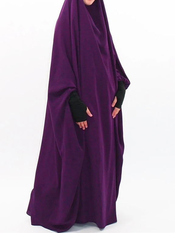 Muslim Prayer Garment Dress Wp,em Women Hijab Dress Abaya Hooded  Long Khimar Jilbab Burka Eid Abayas Gown Eid Niqab Ramadan