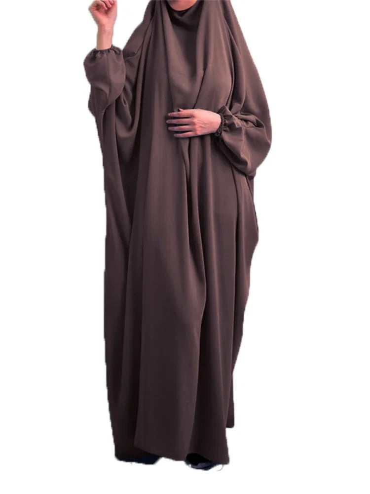Muslim Prayer Garment Dress Wp,em Women Hijab Dress Abaya Hooded  Long Khimar Jilbab Burka Eid Abayas Gown Eid Niqab Ramadan