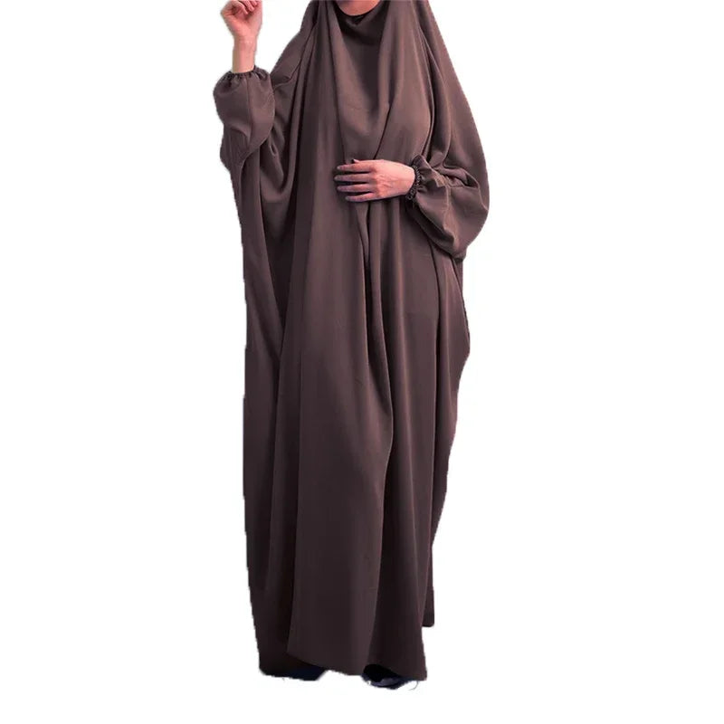 Muslim Prayer Garment Dress Wp,em Women Hijab Dress Abaya Hooded  Long Khimar Jilbab Burka Eid Abayas Gown Eid Niqab Ramadan