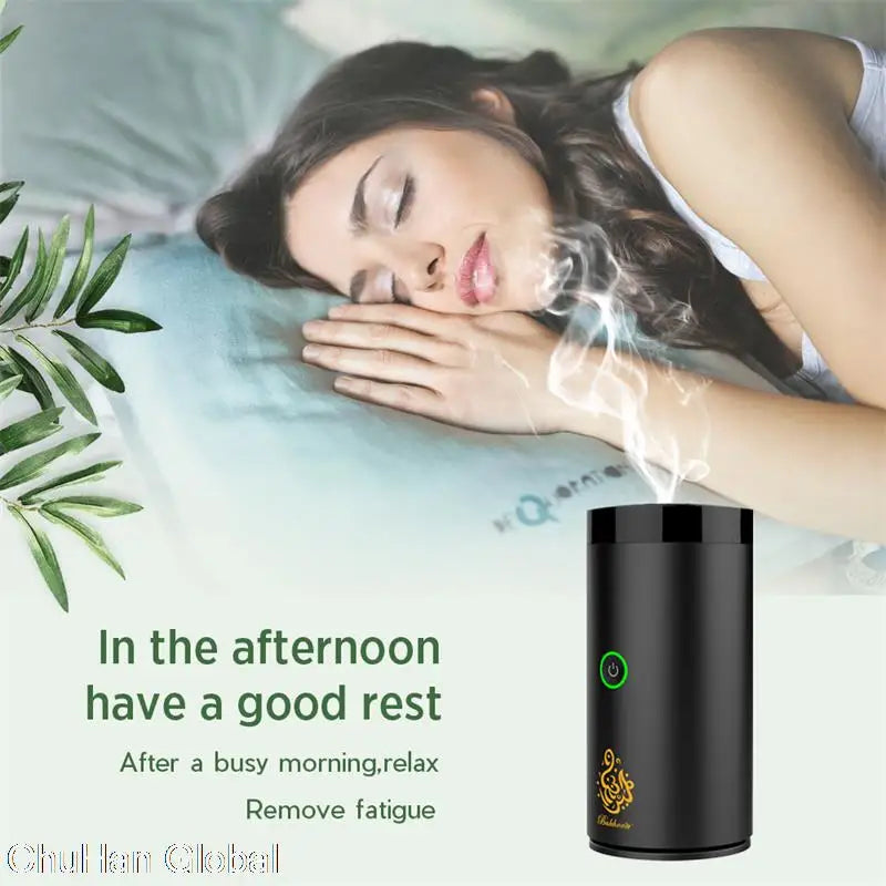 ChuHan New Electric Bakhoor Incense Burner TypeC USB Bakhoor USB Aroma Diffuser Portable Incense Holder Muslim Electronic Censer