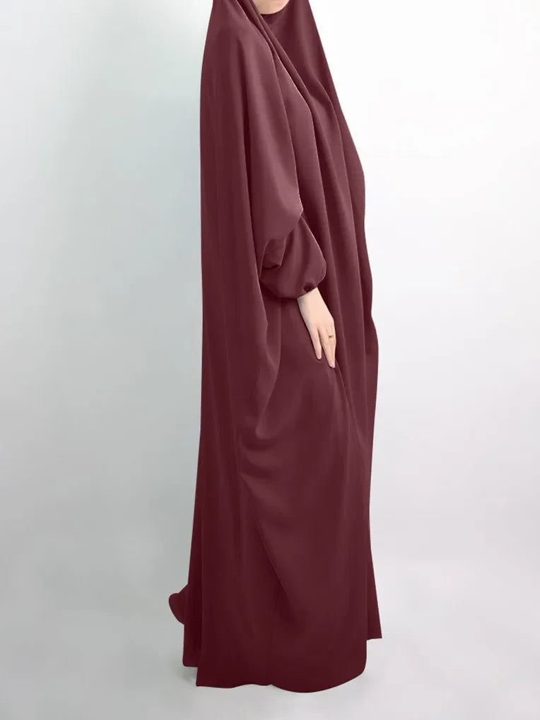 Muslim Prayer Garment Dress Wp,em Women Hijab Dress Abaya Hooded  Long Khimar Jilbab Burka Eid Abayas Gown Eid Niqab Ramadan