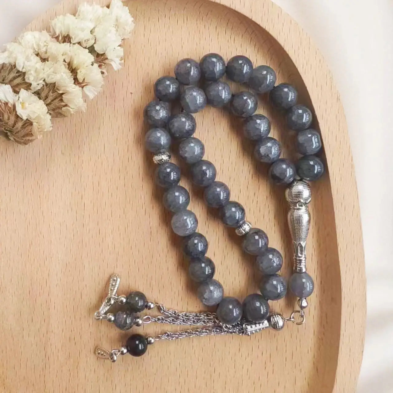 4pcs 22.50 2X FOR FREE 10mm 33 Beads Natural Stone Muslim Bracelet Jewelry Women Rosary Beads Ramadan Eid Gifts Handmade Arabic Islam Prayer Beads