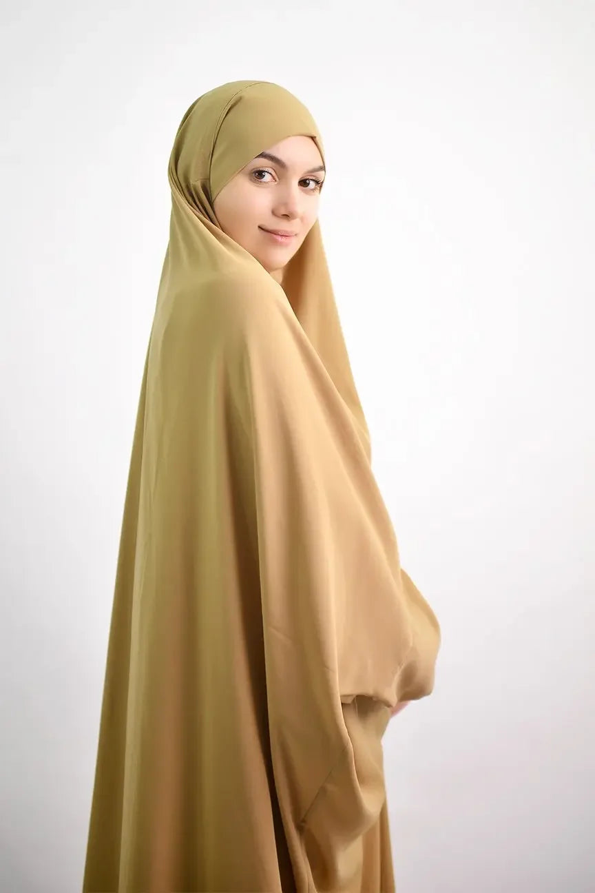 Muslim Prayer Garment Dress Wp,em Women Hijab Dress Abaya Hooded  Long Khimar Jilbab Burka Eid Abayas Gown Eid Niqab Ramadan