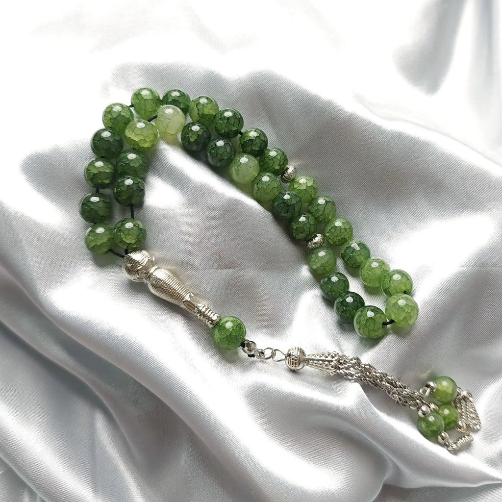 4pcs 22.50 2X FOR FREE 10mm 33 Beads Natural Stone Muslim Bracelet Jewelry Women Rosary Beads Ramadan Eid Gifts Handmade Arabic Islam Prayer Beads