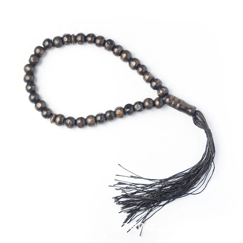 652F Prayer Beads 8mm Muslim Prayer Beads Tasbeeh Prayer Beads Islam Counter 33 Finger Beads Muslim Rosary Religious Jewelry
